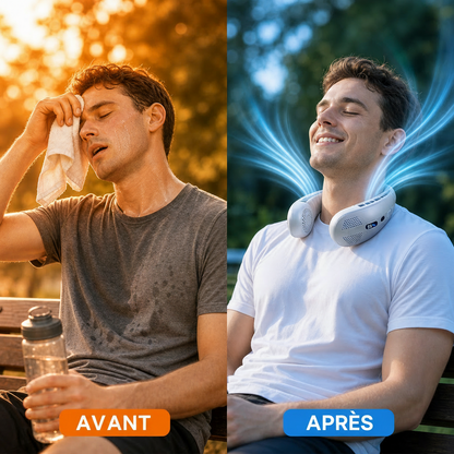 Ventilateur cou portable 8000mAh